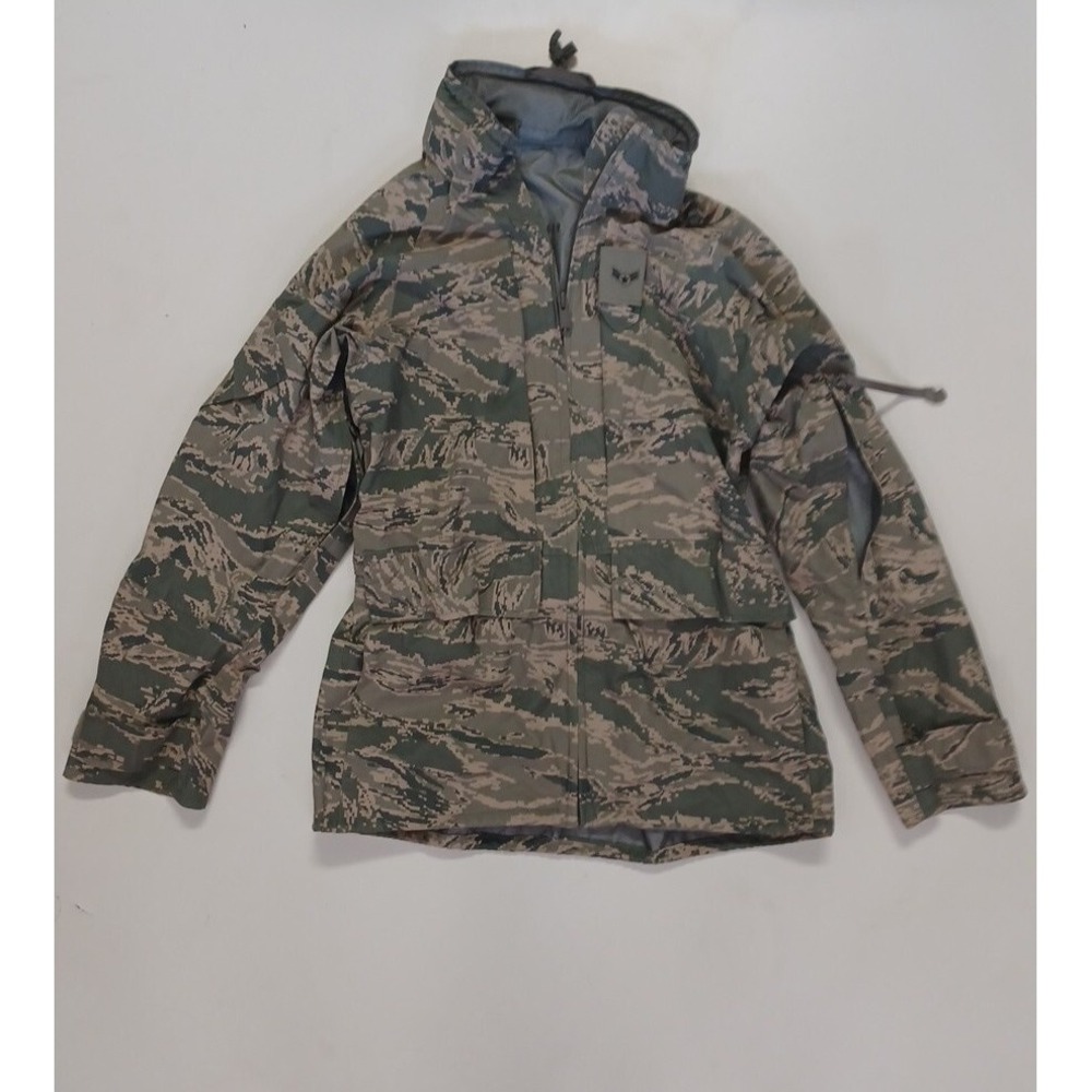 US Air Force APECS Parka Water Proof Jacket Tiger Stripe Small Regular